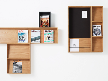 SLOPE - Wall-mounted one-sided display unit by Karl Andersson - view 3